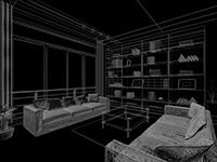 wireframe render, Randare arhitecturala tur virtual curs 3D Studio Max