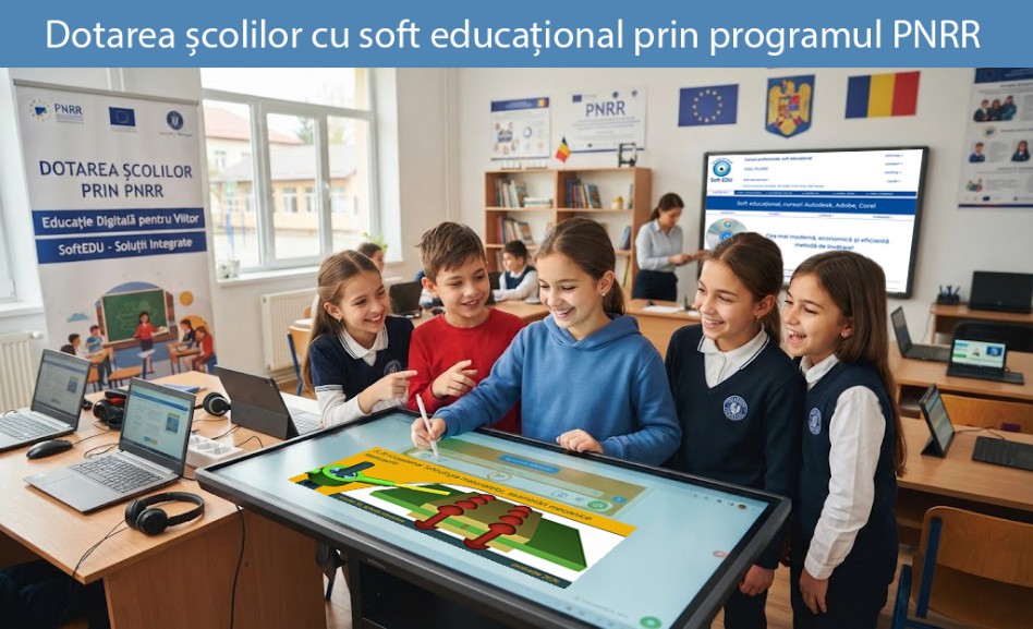 Dotarea scolilor cu soft educational prin PNRR Dotarea scolilor cu soft educational prin PNRR